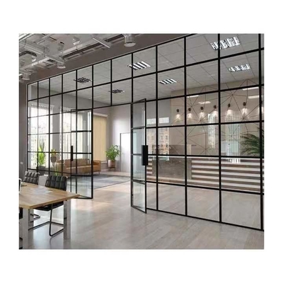 Diviseurs mobiles pliables en verre en aluminium de bureau de cloison de séparation d'acier inoxydable