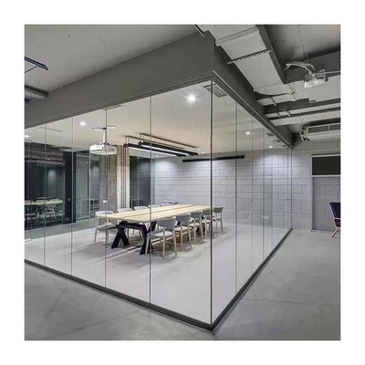 Diviseurs mobiles pliables en verre en aluminium de bureau de cloison de séparation d'acier inoxydable