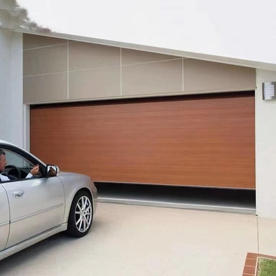 Porte sectionnelle coulissante latérale en aluminium de porte de garage automatisée par CE ISO9001