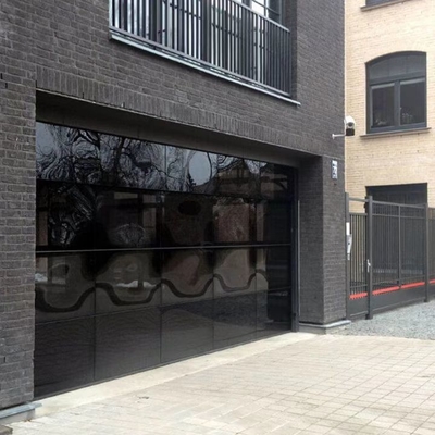 12 16 portes en verre à pleine vue en aluminium de garage de 18 pieds Frameless