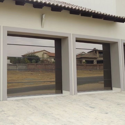 12 16 portes en verre à pleine vue en aluminium de garage de 18 pieds Frameless