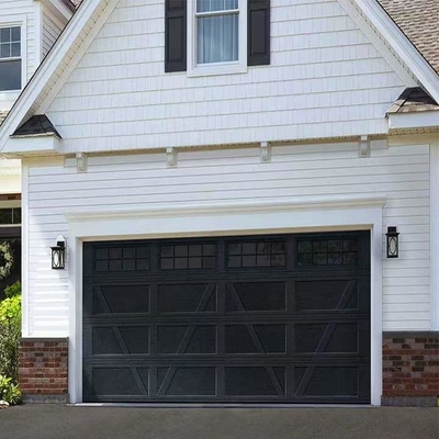Portes aériennes sectionnelles isolées modernes automatisées en acier galvanisées de porte de garage