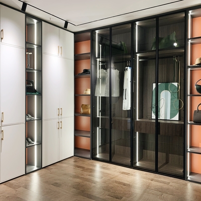 Cabinet en bois modulaire pliable réglable de stockage de garde-robe dans le salon