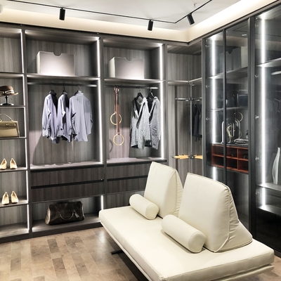 Cabinet en bois modulaire pliable réglable de stockage de garde-robe dans le salon