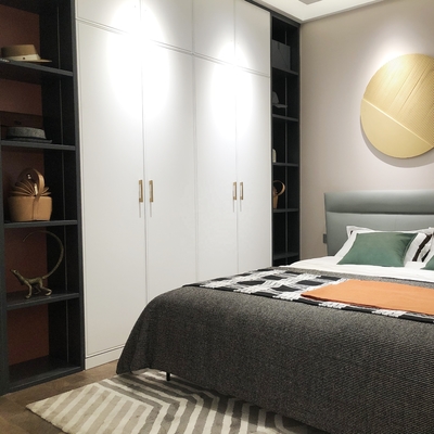 Cabinet en bois modulaire pliable réglable de stockage de garde-robe dans le salon