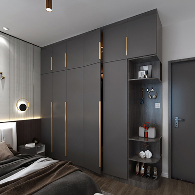 le carton gris de mélamine de 18mm a adapté le meuble de rangement aux besoins du client individuel de chambre à coucher de garde-robe