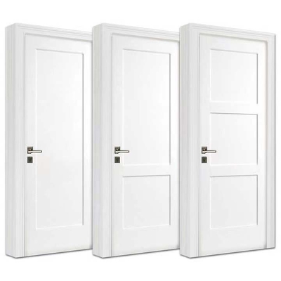 Style américain en bois solide Front Doors de forces de défense principale de portes d'hôtel de panneau à la maison de l'appartement 3