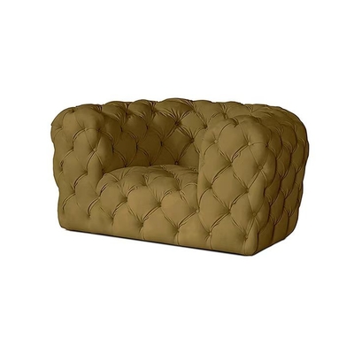 Le divan moderne de lobby d'hôtel de salon a piqué le sofa tufté de velours de bouton
