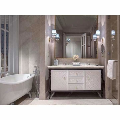 Chambre à coucher de villa découpée par style européen à extrémité élevé de meubles d'hôtel de FSC