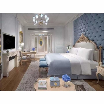 Chambre à coucher de villa découpée par style européen à extrémité élevé de meubles d'hôtel de FSC