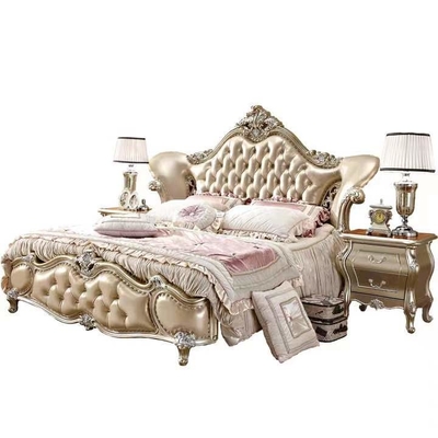 chambre à coucher classique antique d'hôtel de 180x200CM de lit à extrémité élevé de salon