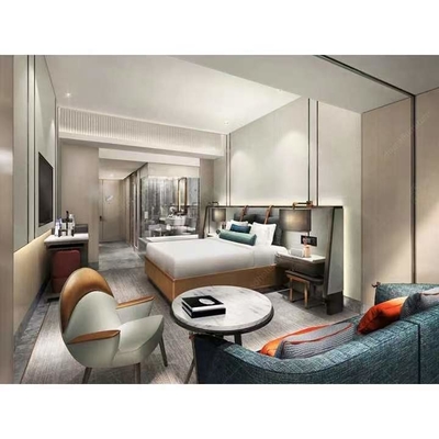 Chambre à coucher du bois de l'Europe d'hôtel de villa à extrémité élevé moderne de meubles