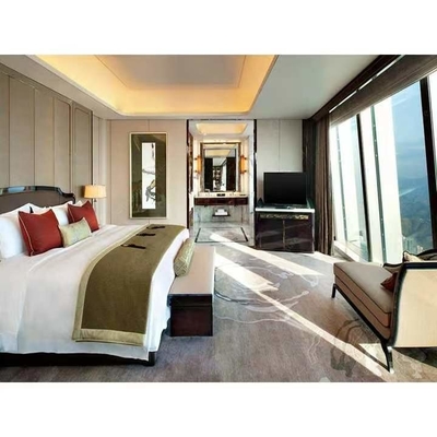 Chambre à coucher du bois de l'Europe d'hôtel de villa à extrémité élevé moderne de meubles