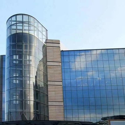 De mode basse E façade en verre en aluminium vitrée par double de mur rideau du mur rideau