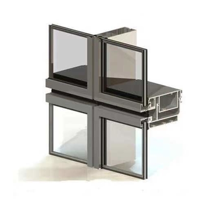 Mur rideau en verre en aluminium réfléchissant de construction pour Real Estate