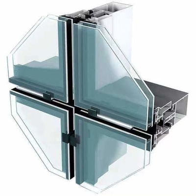 Mur rideau en verre en aluminium réfléchissant de construction pour Real Estate