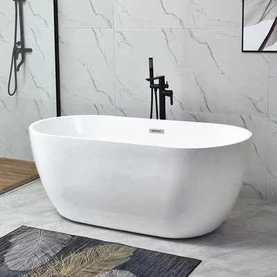 Le centre d'OEM vidangent la baignoire libre acrylique ovale pour de petites salles de bains