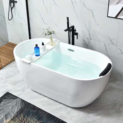 Le centre d'OEM vidangent la baignoire libre acrylique ovale pour de petites salles de bains