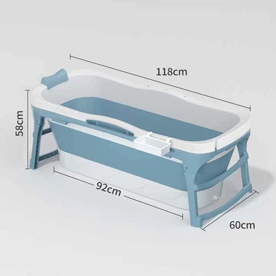 baignoire se pliante en plastique de baignoire en plastique de 1.18M Blue Pink Freestanding pour des adultes