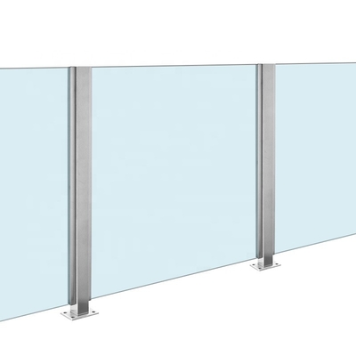 Balustrade en verre d'acier inoxydable de balcon d'OEM avec la balustrade en bois
