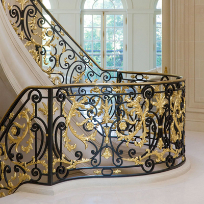 Anti balustres d'escalier de fer travaillé de rouille de Ringhiera Delle Scale Interior Stair Railings
