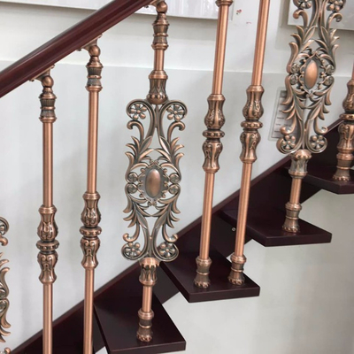 escalier acrylique transparent de taille de 1000mm clôturant les balustrades en aluminium de luxe pour des escaliers