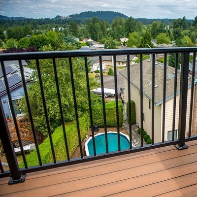 balustrades ornementales modernes en métal de balustrades intérieures préfabriquées en aluminium de l'escalier 6063T5