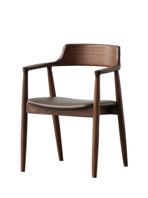 Table de salle à manger du diamètre 120cm et ensemble en bois ronds de chaise pour la villa de cour