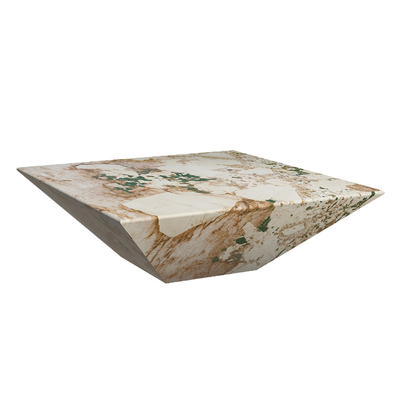 Meubles modernes simples supérieurs agglomérés du Brésil Brown de rectangle de table basse de marbre de pierre