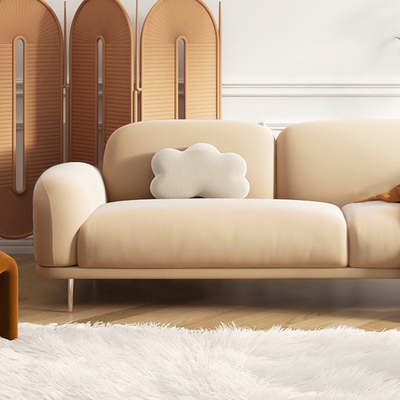 Salon Sofa Sectional Simple Modern Furniture de Seater de la flanelle 3 d'appartement