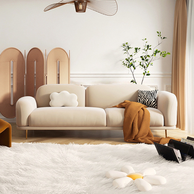 Salon Sofa Sectional Simple Modern Furniture de Seater de la flanelle 3 d'appartement