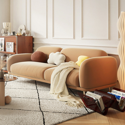 Salon Sofa Sectional Simple Modern Furniture de Seater de la flanelle 3 d'appartement