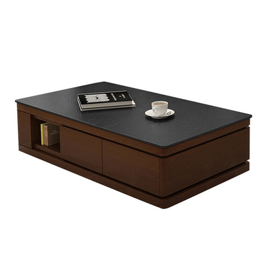 Tableau de console de marbre en bois de la table basse TV d'ODM d'OEM avec des tiroirs de stockage