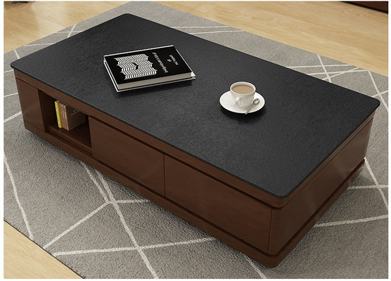 Tableau de console de marbre en bois de la table basse TV d'ODM d'OEM avec des tiroirs de stockage