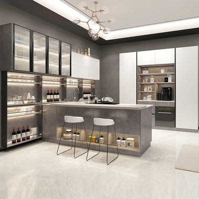 Placards blancs à la mode de contreplaqué de buffets modulaires à haute brillance de laque