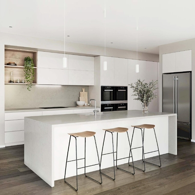 Placards blancs à la mode de contreplaqué de buffets modulaires à haute brillance de laque