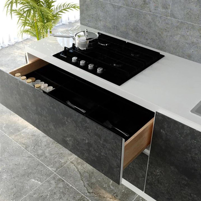 Cabinet modulaire de luxe moderne fait sur commande d'office de cuisine 700mm*1300mm