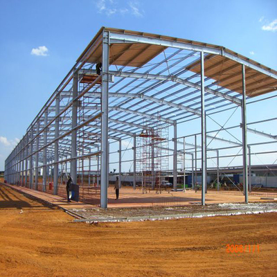 Bâtiment en métal de construction de l'atelier Q235B Q345B de structure métallique de préfabrication