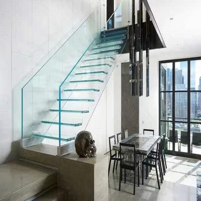 Escalier en spirale en verre d'économie de l'espace