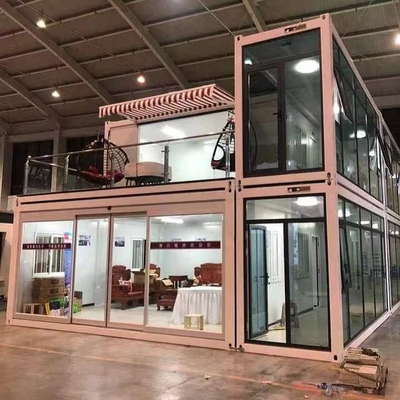 Maison de conteneur de bureau de villa de toilette publique de Chambre préfabriquée mobile d'ODM d'OEM