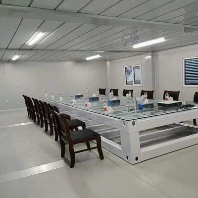 Chambre mobile préfabriquée en acier de paquet plat de conteneur de lumière démontable simple de Chambre