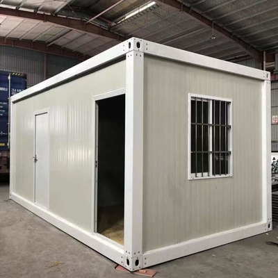 Maison de conteneur préfabriquée de panneau &quot;sandwich&quot; de 40 pieds maison moderne blanche de conteneur