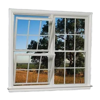 Double américain Hung Windows For House de style de fenêtre d'alliage d'aluminium de verre trempé