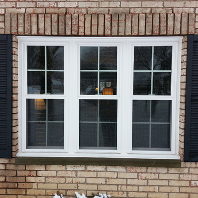 Double américain Hung Windows For House de style de fenêtre d'alliage d'aluminium de verre trempé