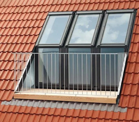 Lucarne en verre Windows de toit de cadre de vue de ciel de double en aluminium imperméable de Windows