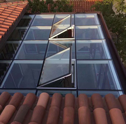 Lucarne en verre Windows de toit de cadre de vue de ciel de double en aluminium imperméable de Windows