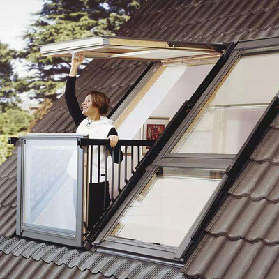 Lucarne en verre Windows de toit de cadre de vue de ciel de double en aluminium imperméable de Windows