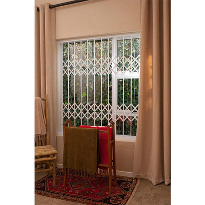 Cadre en aluminium Windows de villa en accordéon durable de gril avec le cambrioleur Bars