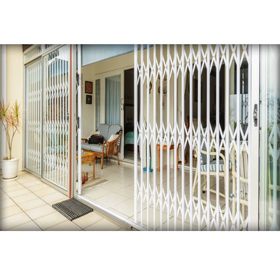 Cadre en aluminium Windows de villa en accordéon durable de gril avec le cambrioleur Bars