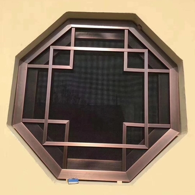 Windows en aluminium arqué avec le gril